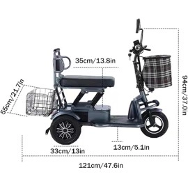 Small Three-Wheeled Folding Scooter