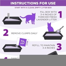 Fresh Clumping Cat Litter Lavender